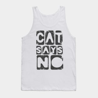 Cat lover humor slogan Tank Top